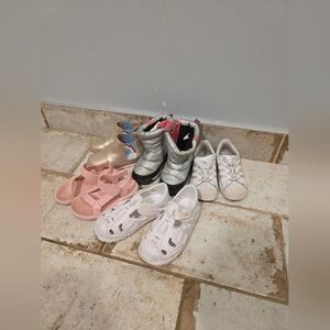 Kids Pink and Silver Mixed Shoe Bundle - Assorted Styles